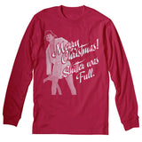Cousin Eddie Shitter Was Full Christmas long sleeve shirt - Red
