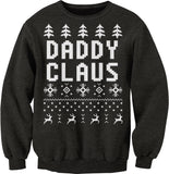 Daddy Claus Funny Christmas sweatshirt - Dark Heather