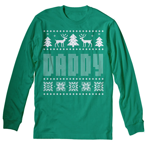 Daddy Funny Christmas long sleeve shirt - Kelly
