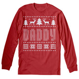 Daddy Funny Christmas long sleeve shirt - Red