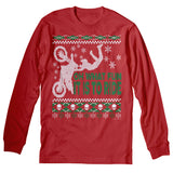 Oh What Fun Dirt Bike Christmas long sleeve shirt - Red