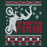Oh What Fun Dirt Bike Christmas sweatshirt - additional product image