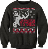 Oh What Fun Dirt Bike Christmas sweatshirt - Dark Heather