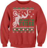 Oh What Fun Dirt Bike Christmas sweatshirt - Red