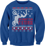 Oh What Fun Dirt Bike Christmas sweatshirt - Royal