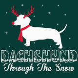 Dachshund Through the Snow Rudolph Christmas t-shirt - additional product image