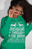 Dachshund Through the Snow Christmas sweatshirt - additional product image