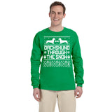 Dachshund Through the Snow Christmas long sleeve shirt - additional product image