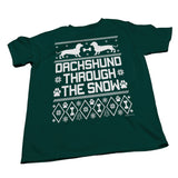 Dachshund Through the Snow Christmas long sleeve shirt - additional product image