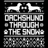 Dachshund Through the Snow Christmas long sleeve shirt - additional product image