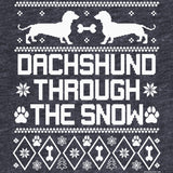 Dachshund Through the Snow Christmas sweatshirt - additional product image