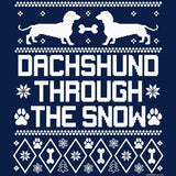 Dachshund Through the Snow Christmas long sleeve shirt - additional product image