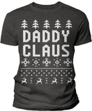 Daddy Claus Funny Christmas t-shirt - Dark Heather