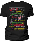 Elf Map Christmas t-shirt - Black