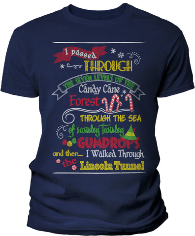 Elf Map Christmas t-shirt - Navy