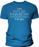 Men's Engineer's Motto shirt in Sapphire