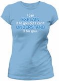 Women's Engineer's Motto shirt in Carolina Blue