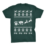 Tractor Farmer Christmas t-shirt - Forest