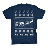 Tractor Farmer Christmas t-shirt - Navy