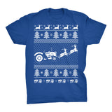 Tractor Farmer Christmas t-shirt - Royal
