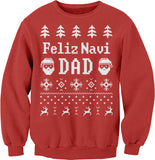 Feliz Navi Dad Christmas sweatshirt - Red