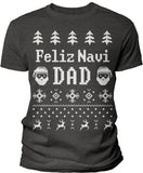 Feliz Navi Dad Christmas t-shirt - Dark Heather