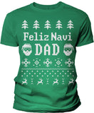 Feliz Navi Dad Christmas t-shirt - Kelly