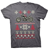 Gear Head Biker Motorcycle Christmas t-shirt - Charcoal