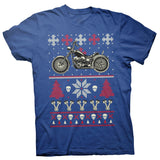 Gear Head Biker Motorcycle Christmas t-shirt - Royal