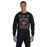 Gear Head Biker Motorcycle Christmas long sleeve shirt - additional product image