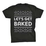 Let's Get Baked Funny Christmas t-shirt - Dark Heather