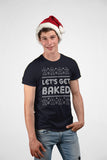 Let's Get Baked Funny Christmas t-shirt - additional product image