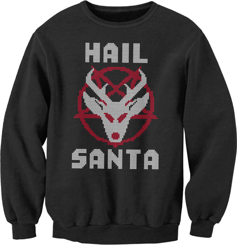 Hail Santa Gothic Christmas sweatshirt - Black