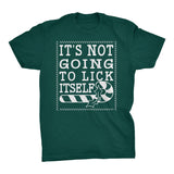 It's Not Gonna Lick Itself Christmas t-shirt - Forest Green