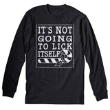 It's Not Gonna Lick Itself Christmas long sleeve shirt - Black