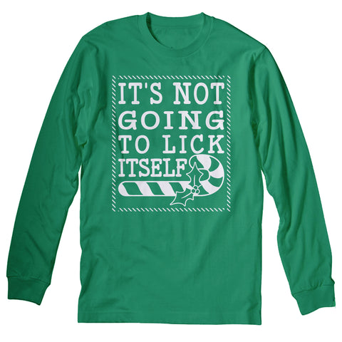 It's Not Gonna Lick Itself Christmas long sleeve shirt - Irish Green