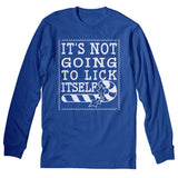 It's Not Gonna Lick Itself Christmas long sleeve shirt - Royal