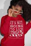 It's Not Gonna Lick Itself Christmas sweatshirt - additional product image