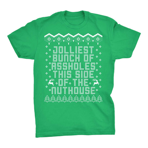 Jolliest Bunch of Assholes Christmas t-shirt - Irish Green
