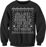 Jolliest Bunch of Assholes Christmas sweatshirt - Black