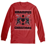 Krampus Christmas long sleeve shirt - Red