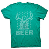 Bear Deer Beer Christmas t-shirt - Kelly