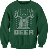 Bear Deer Beer Christmas sweatshirt - Forest