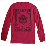 Krampus Hooks Christmas long sleeve shirt - Red