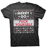 Merry Go Fuck Yourself Christmas t-shirt - Black