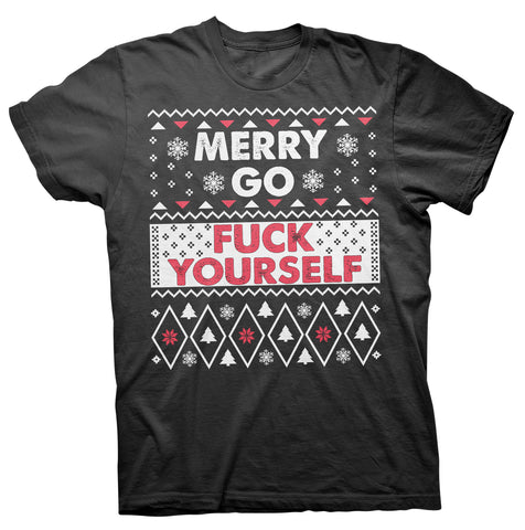 Merry Go Fuck Yourself Christmas t-shirt - Black