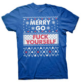 Merry Go Fuck Yourself Christmas t-shirt - Royal