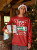 Merry Go Fuck Yourself Christmas sweatshirt - additional product image