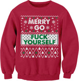 Merry Go Fuck Yourself Christmas sweatshirt - Red