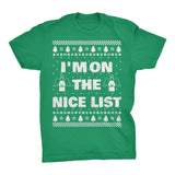 I'm on the Nice List Christmas t-shirt - Kelly